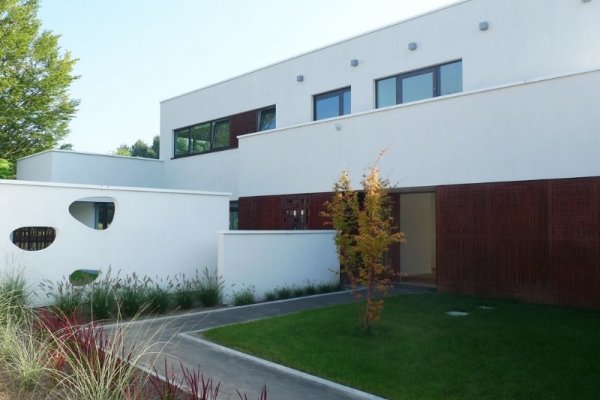 Façade en acier Corten