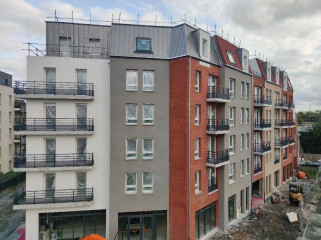 Chantier d'un collectif de logements à Saint-André-lez-Lille ,le lot métallerie 